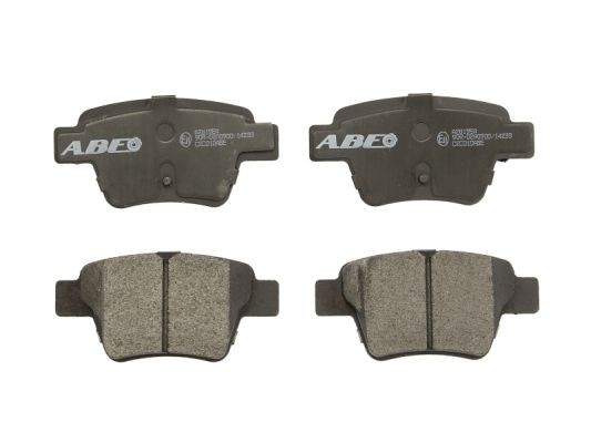 Hinterachse ABE C2C010ABE Bremsbelagsatz, Scheibenbremse FüR CitroËN,Peugeot-image