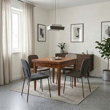 Tavolo Antico Rettangolare Stile Direttorio Noce Acero Italia XX Secolo Original