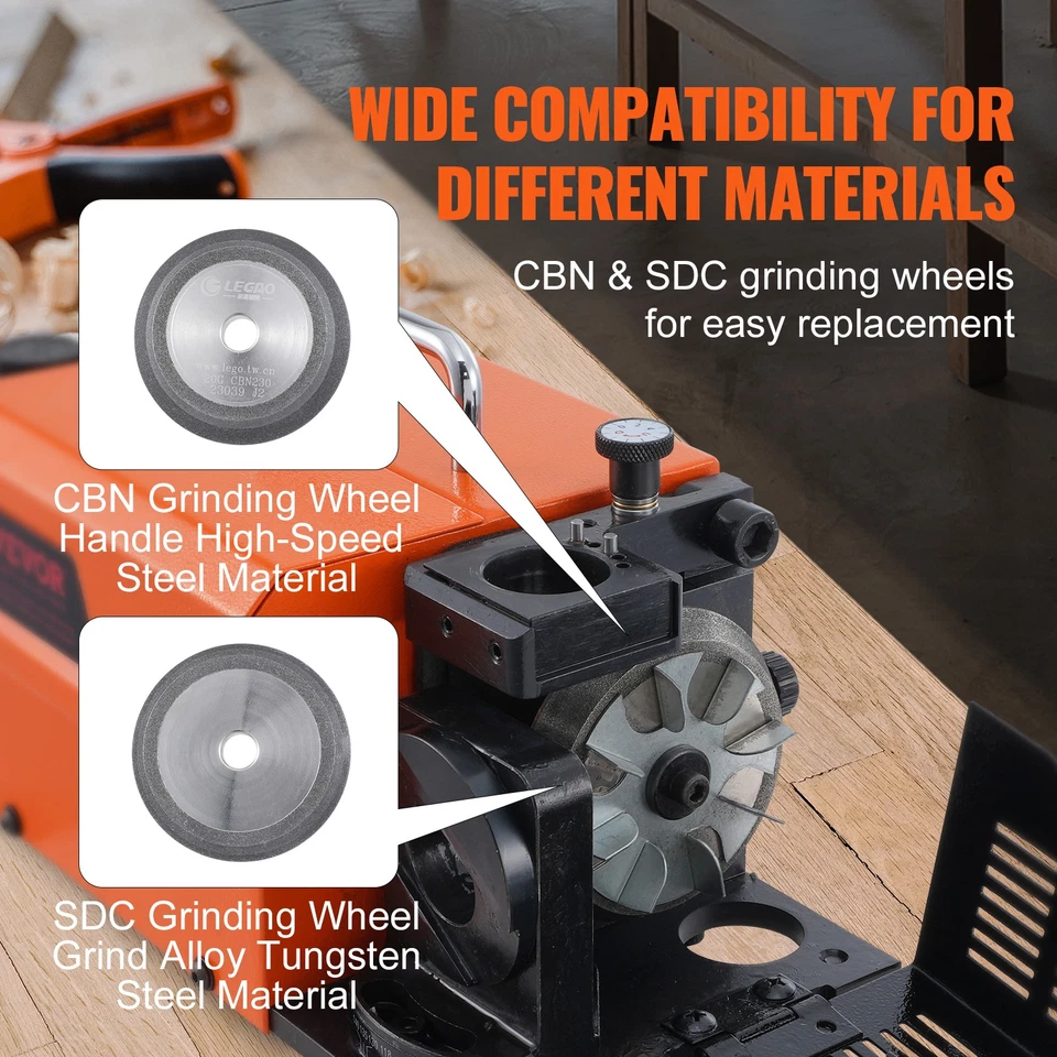 VEVOR MR-13B Affûteuse de Forets 3-13 mm de Fraises avec 11 Pinces de Serrage - Imagen 4 de 4