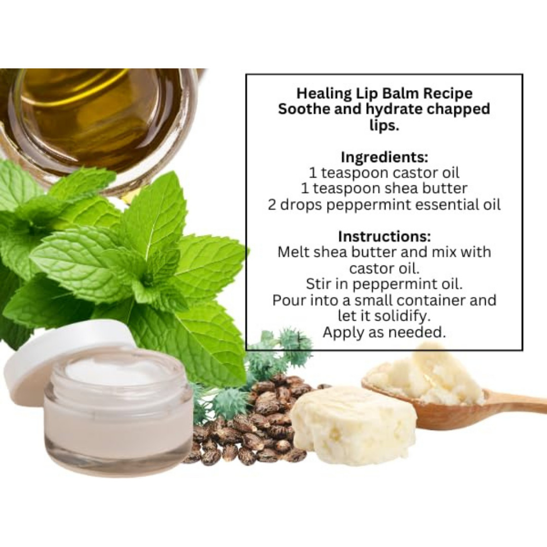 Cold-Pressed Organic Castor Oil in Glass Bottle - 16 Fl Oz - 100% Pure and Natur