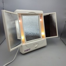 Conair Lighted Makeup Mirror Tri-Fold TM7LX 4 Settings Day Office Evening Home