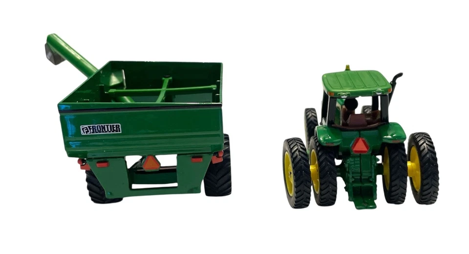 Ertl John Deere Metal Frontier Grain Cart GC1108 & 8520 Tractor 4", Pre-owned - Image 3 of 4