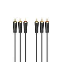 Hama Audio-/Video-Kabel, 3 Cinch-Stecker - 3 Cinch-Stecker, #1907585