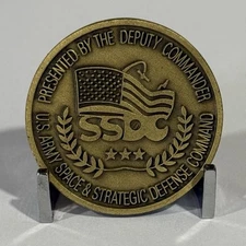 CHALLENGE COIN: Deputy Commander, Army Space & Strategic Defense Command SSDC