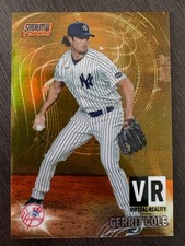 2021 Topps Stadium Club Chrome Gerrit Cole Virtual Reality Orange Refractor /25