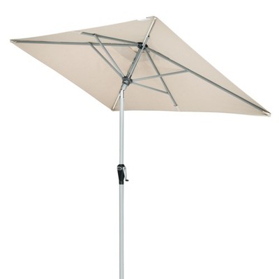 doppler Active Auto Tilt Mittelstockschirm Sonnenschirm  210 x 140 cm Natur