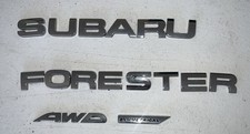2009-2013 Subaru Forester Emblem Badge Letters Awd Rear Trunk Tailgate Chrome
