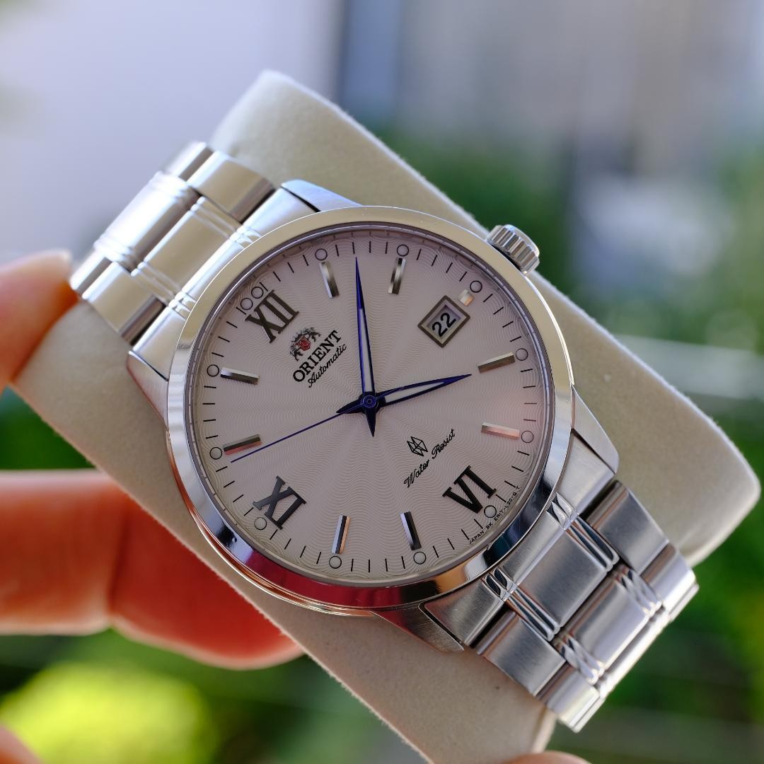 Orient Automatic Watch White Dial Date Unisex Used - image 6