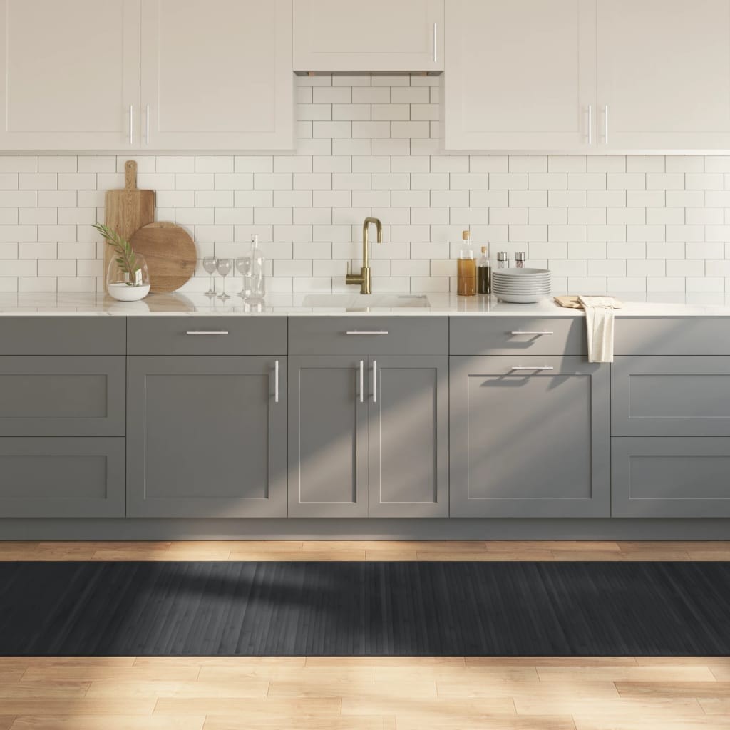 Scheda Tecnica Passatoia Bambù vidaXL 80x500 cm Grigio Resistente Acqua