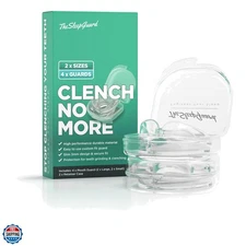 Mouth Guard for Clenching Teeth at Night [Pack of 4, Small & Large Sizes] – C...