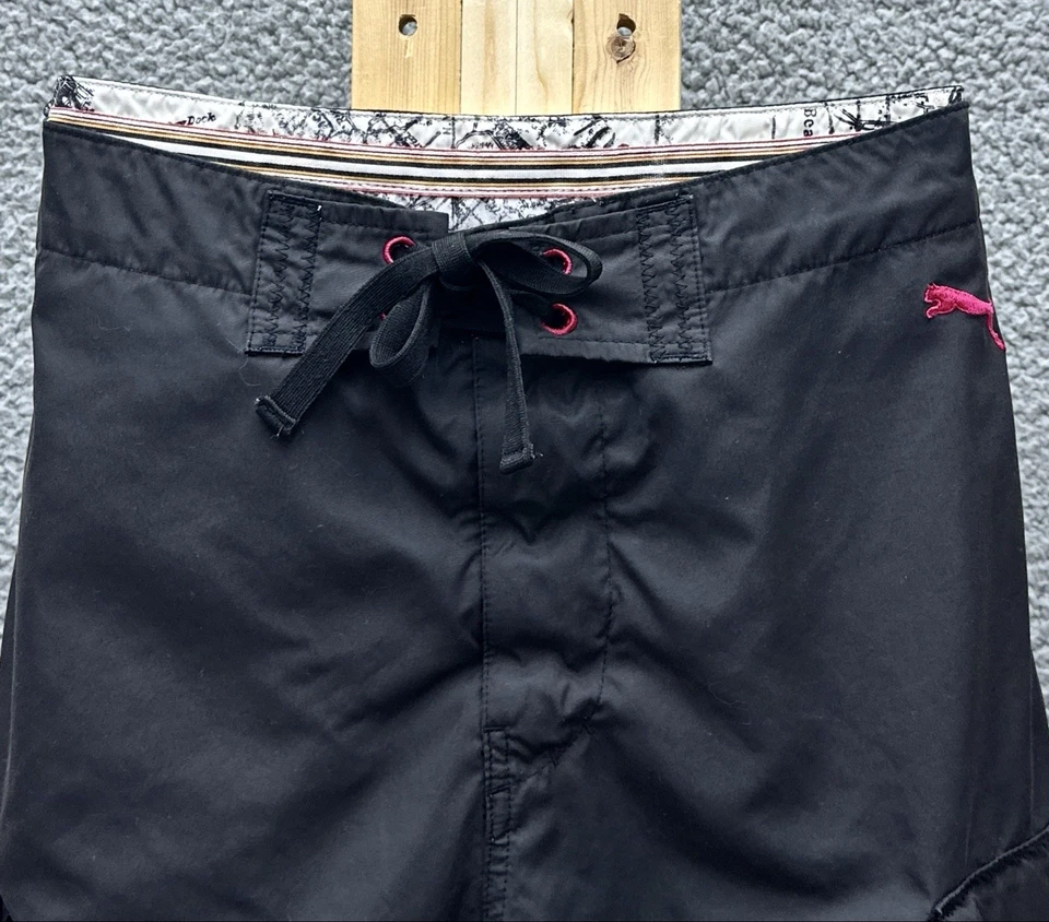 Puma Board Shorts Para Hombre 32 Copa América Serie Mundial Negro Bolsillos Carga Foto 3 de 4