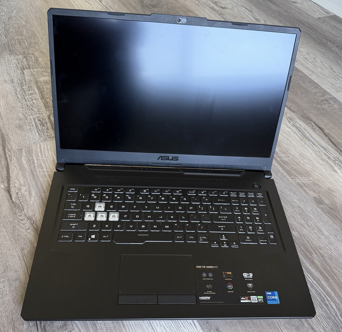 ASUS TUF F17 Laptop, 17.3”, Intel Core i7-11800H, RTX 3060, 16GB