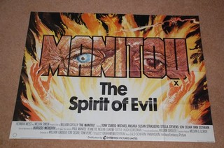 TONY CURTIS in GRAHAM MASTERTON'S THE MANITOU (1978) ORIG. UK QUAD POSTER