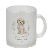 Glas Tasse Deine Pfote In Meiner Hand - Becher FüR Hundemamas Mit Spruch: Deine