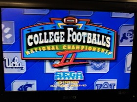 SEGA Genesis Bundle Box Console 16-Bit College Football II Game Tested MK-1631