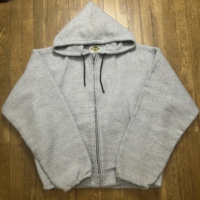 トップス 90s EARTH RAGS half zip fleece Earth Ragz Baja Full Zip Hoodie XL Gray Jacket Mexico 90s Grunge