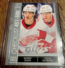 Moritz Seider/Lucas Raymond Detroit Young Guns-checklist 21-22 Upper Deck