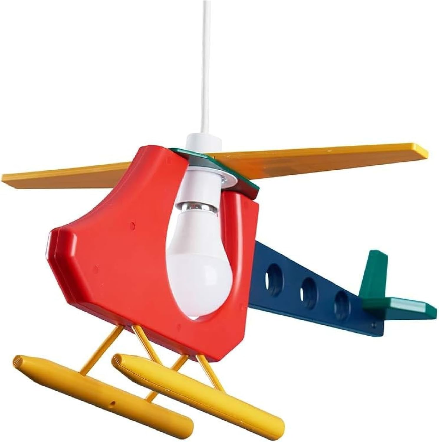 Helicopter Ceiling Light Shade Kids 3D Design Nursery Bedroom Pendant Cover
