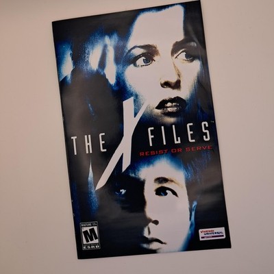 Reproduction Manual - X-Files- Resist or Serve - PS2