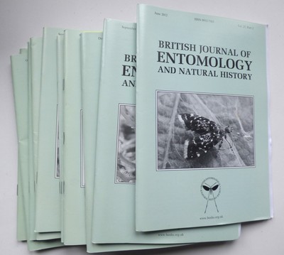 11 Volumes of The British Journal of Entomology and Natural History  2012-2014