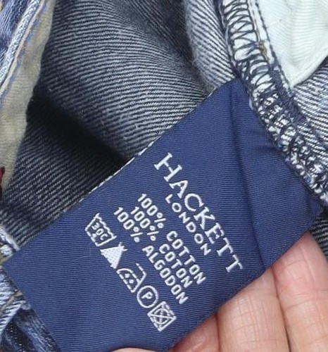 Hackett Herren Jeans blau Straight, Größe 32 - Bild 4 von 12