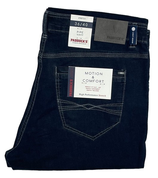Paddocks Pipe 54/W38 L30 Leichte Stretch Slim Blue Black Jeanshose 4701 1.Wahl-image