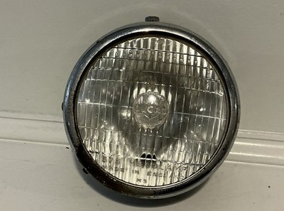 Vintage Lucas 575 M5 Headlamp  w/ Shell Motorcycle Light Weight 553691; ES1019