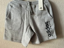 NEW Mens Adidas ORIGINALS Essential Terry Fleece Sweat Shorts Gray Size S