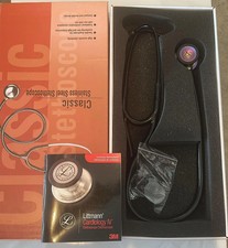 3M Littmann Cardiology IV Stethoscope 6163 27" Black Tube Free Shipping