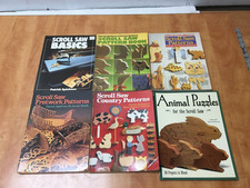 Lot of 6 Scroll Saw Pattern Books by Patrick Spielman Dave Peterson