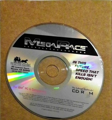 MegaRace PC Game 1993 CD-ROM Software Toolworks Vintage Retro Gaming  Disc Only