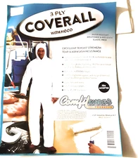 3 Ply Coverall Suit, with Hood Size 2X-large 1 pc.