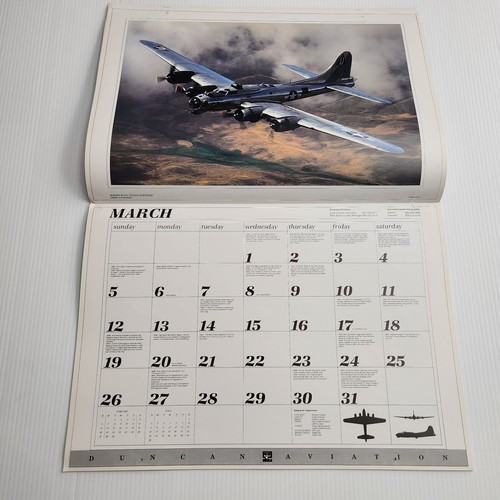 Duncan Aviation Ghosts A Time Remembered Calendar 14 x 20 Aviation 2000 - Picture 5 of 12