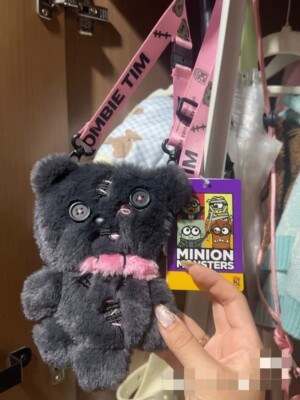 BJ Universal Studios Halloween Minion Monsters Tim Zombie Bear Plush Mini Bag