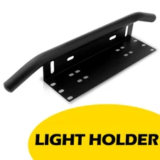 23'' Bull Bar Offroad Front Bumper License Plate Mount Bracket LED Light Holder