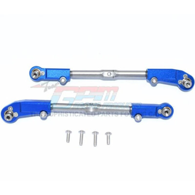 GPM Alum + Stainless Steel Adjustable Front Steering Tie Rod Blue : Kraton