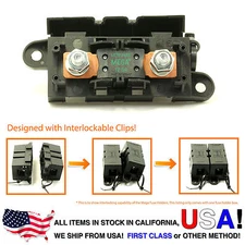 LITTLEFUSE Expandable Mega Fuse HOLDER with 125A megafuse 125 amp 32V DC Slo-Blo