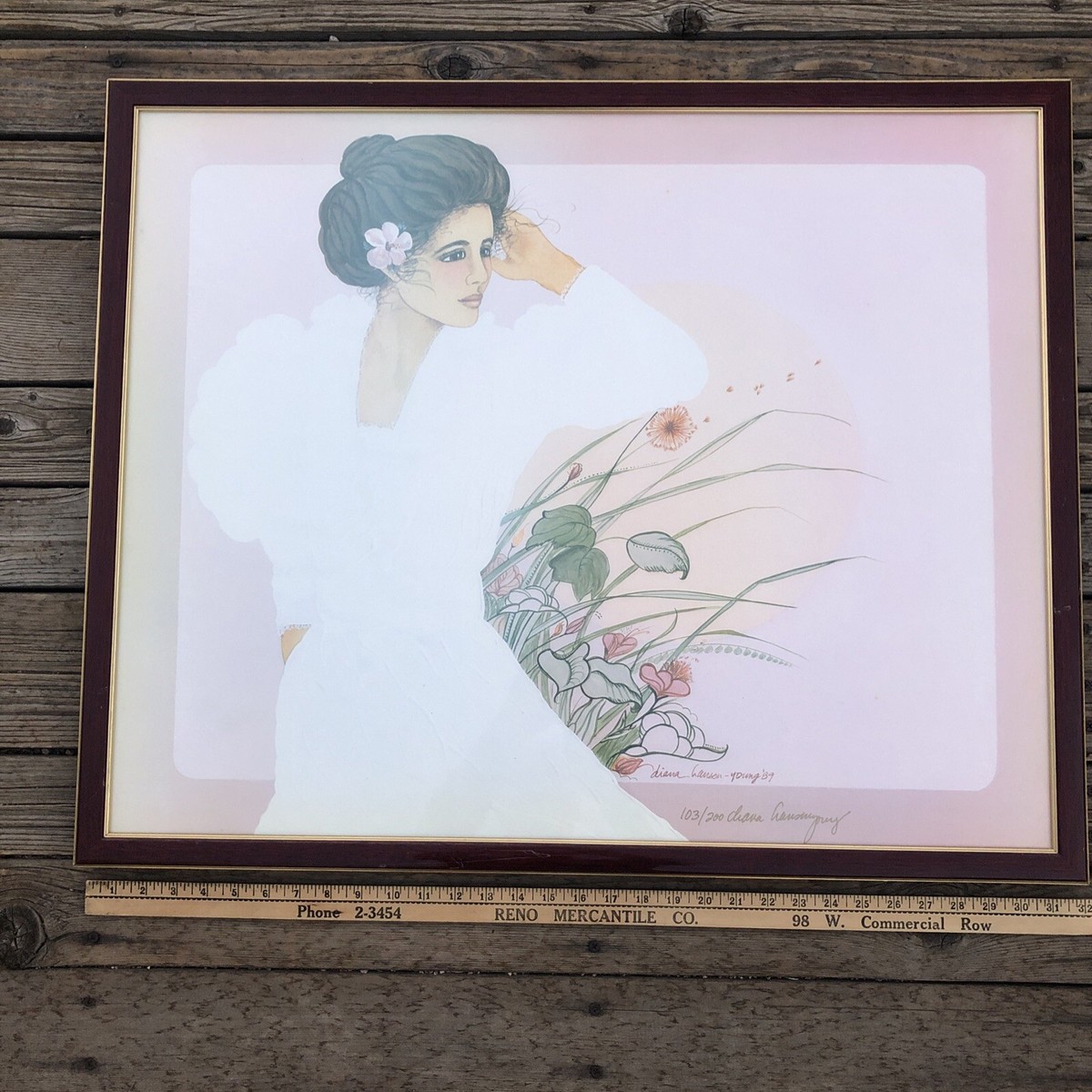 DIANA HANSEN YOUNG 1989 Hawaiian Hawaii Woman SIGNED