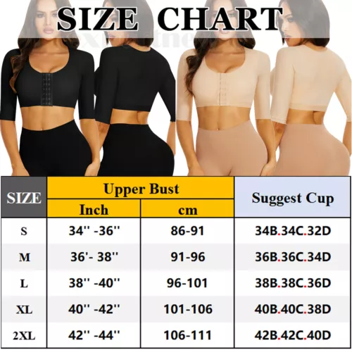 Women's Arm Shaper Post Surgery Compression Sleeves Slimming Fajas Arm Lipo Top - Picture 2 of 21