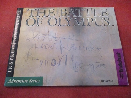 Battle of Olympus (Nintendo Entertainment System, 1989) NES COMPLETE w/ Box - Picture 3 of 10