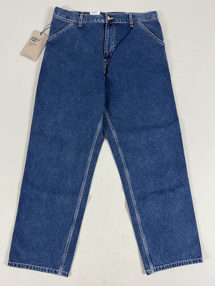 CARHARTT WIP カーハートWIP シンプルパンツ ネービー　サイズ34 CARHARTT WIP SIMPLE PANT DENIM BLUE STONE WASHED 34X32 NWT