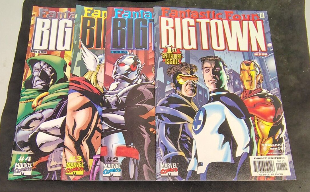Fantastic four big town #1-4 marvel comics 2001
