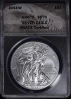 2013 W $1 American Silver Eagle ANACS SP 70 (BU Uncirculated) ASE