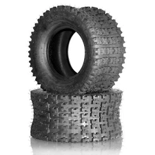 2pcs 20x10-10 ATV UTV Tires All Terrain AT 4 Ply 20x10x10 Black Rubber