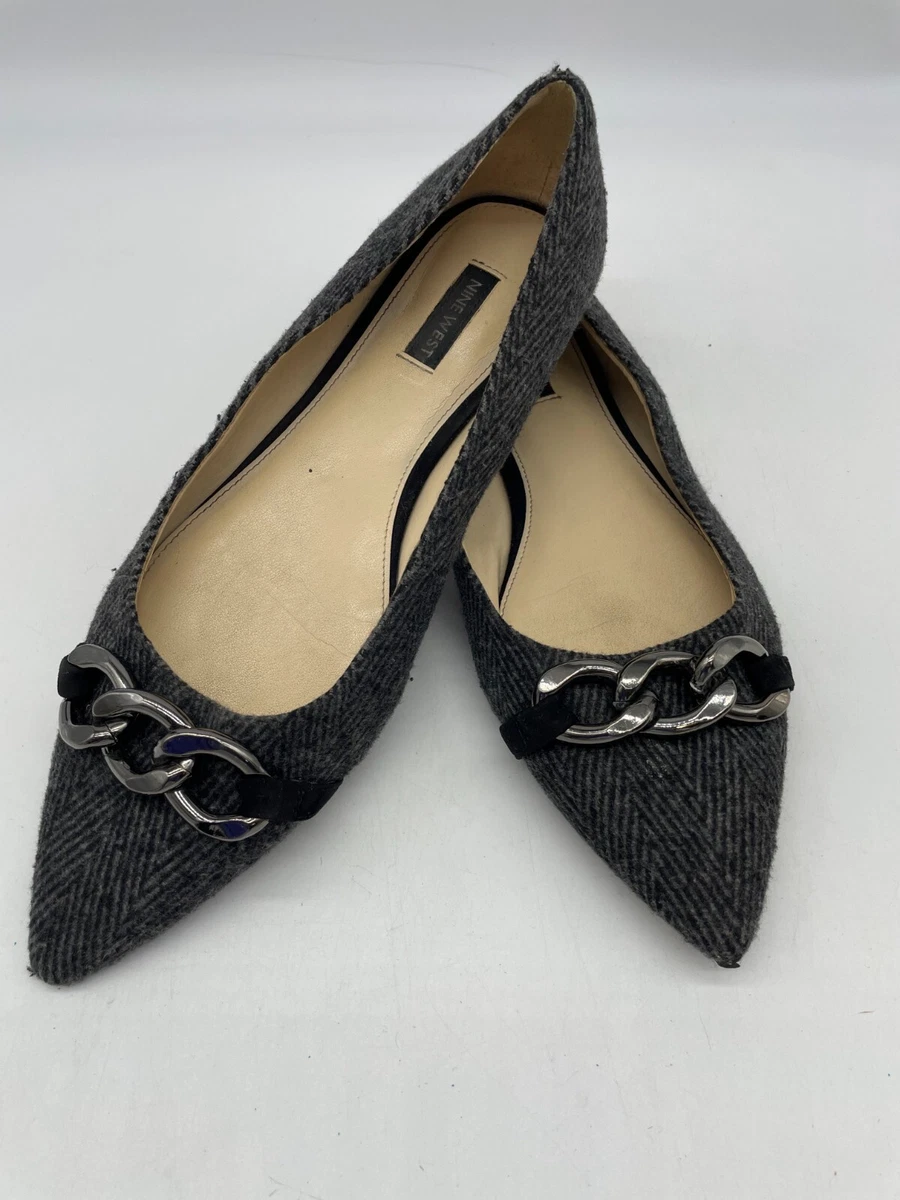 Nine west shop gray flats