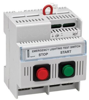 Legrand EMERGENCY LIGHTING TEST SWITCH LEG682084 72x83x66mm DIN Rail