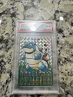 PSA 6 EX Mint Blastoise 009 Bandai Carddass Vending Prism 1996 Japanese Graded