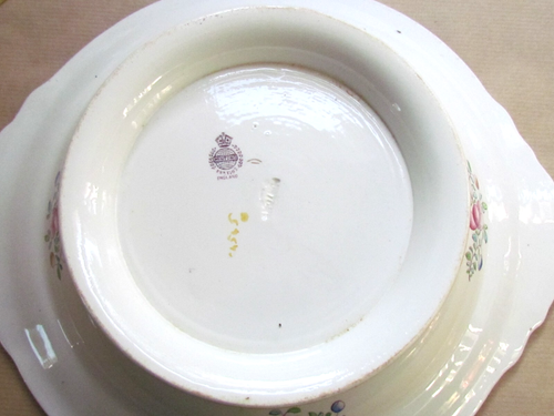 MINTONS VINTAGE GREEN COCKATRICE LIDDED VEGETABLE DISH MINTON (11967) - Picture 5 of 5