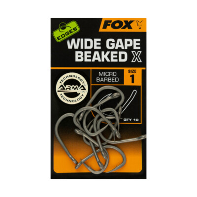 FOX EDGES ARMAPOINT WIDE GAPE BEAKED X HOOKS 10 St. KARPFENHAKEN