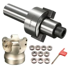 3/4 FMB22 Arbor EMR 5R 50-22 Face End Mill Cutter 10pcs RDMT1003 Inserts